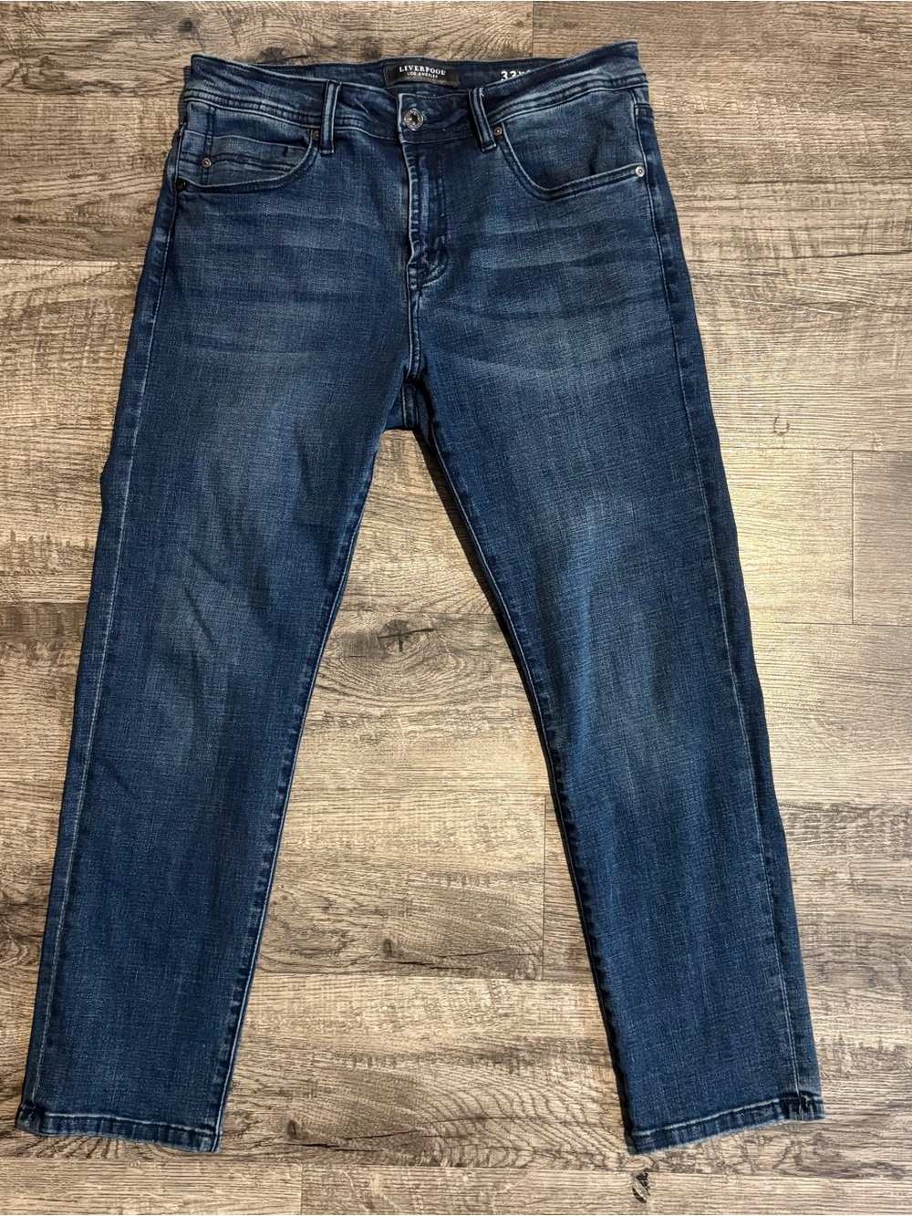 Liverpool Jeans Men’s 33 Blue Modern Straight Denim